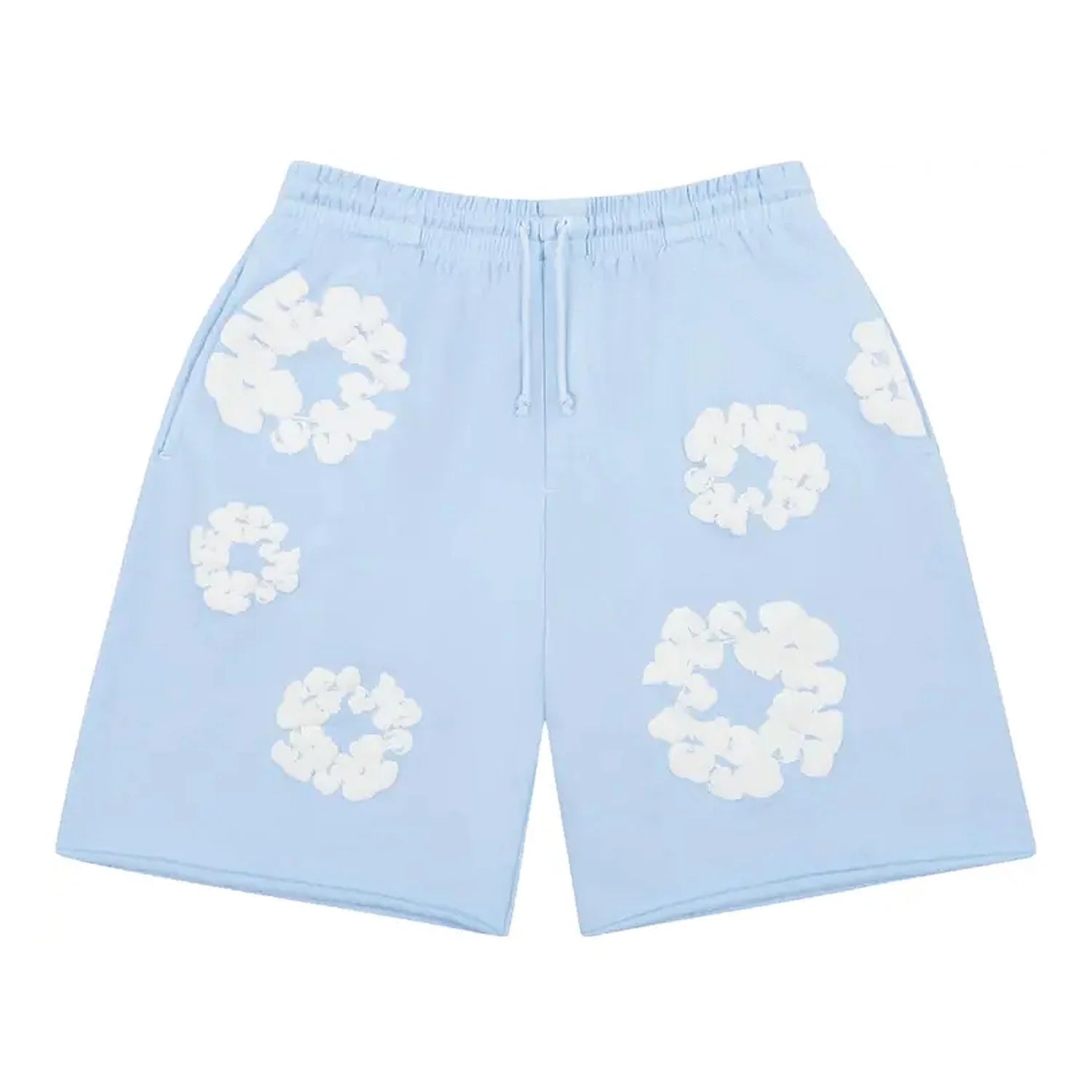 Denim Tears The Cotton Wreath Shorts Powder Blue