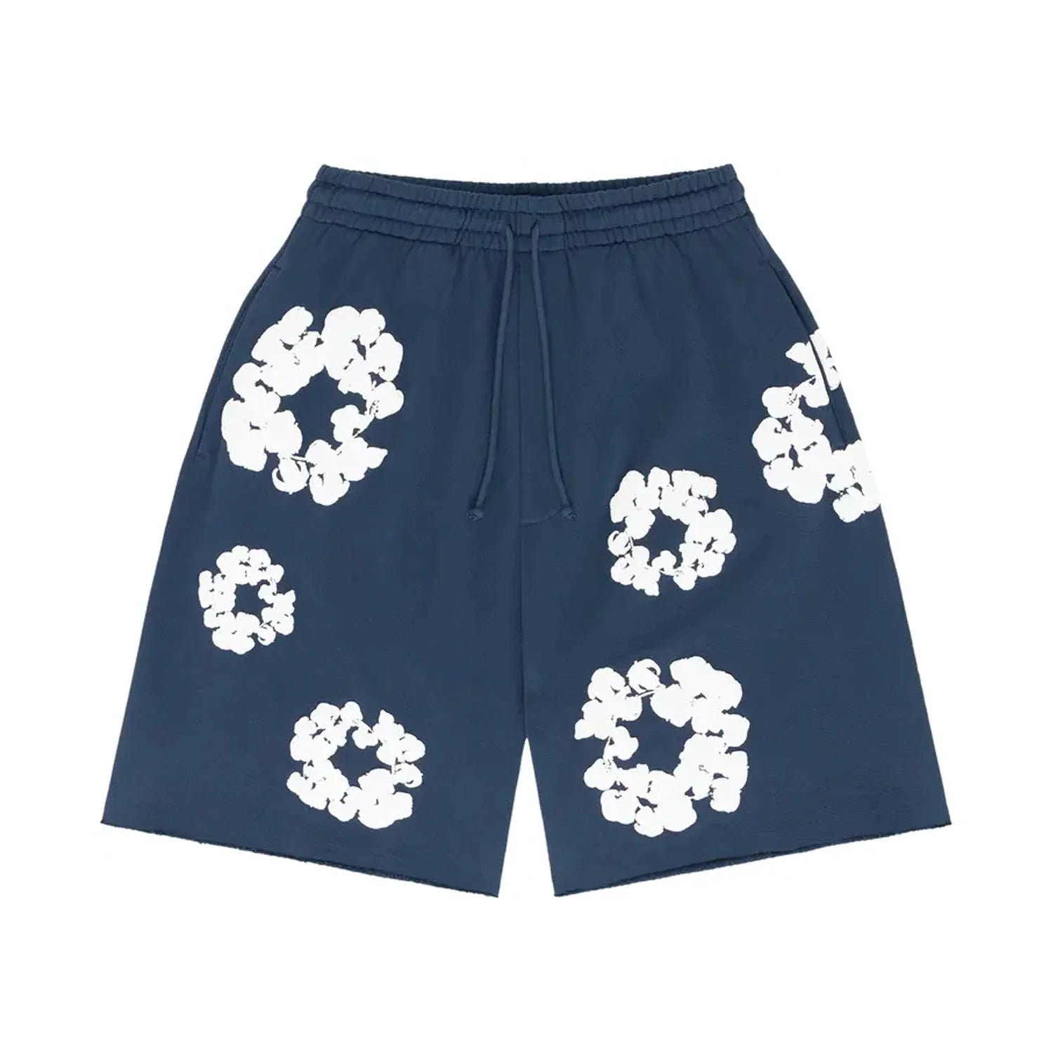 Denim Tears The Cotton Wreath Shorts Navy