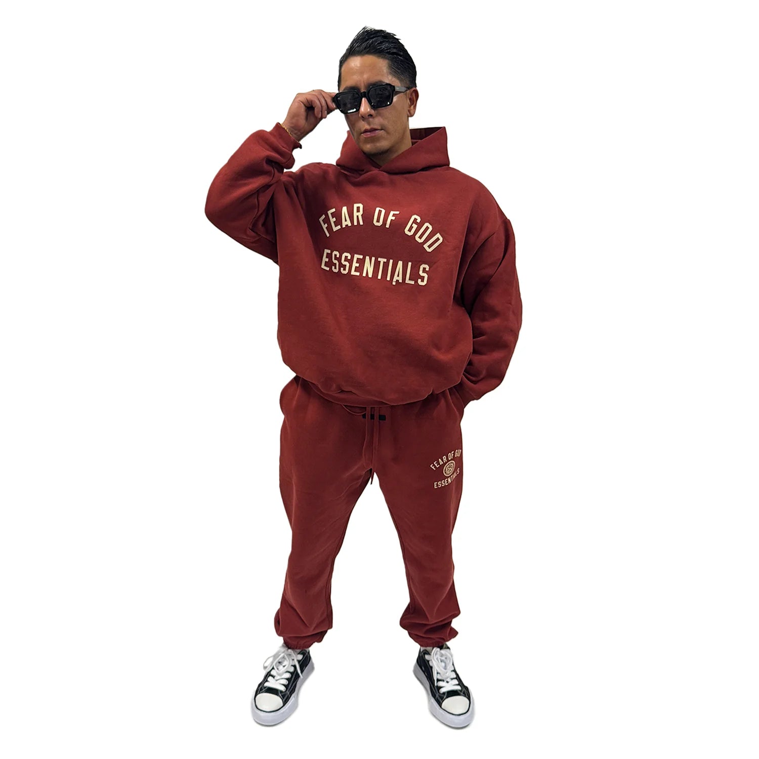 Fear Of God Essentials FW24 Crimson Set