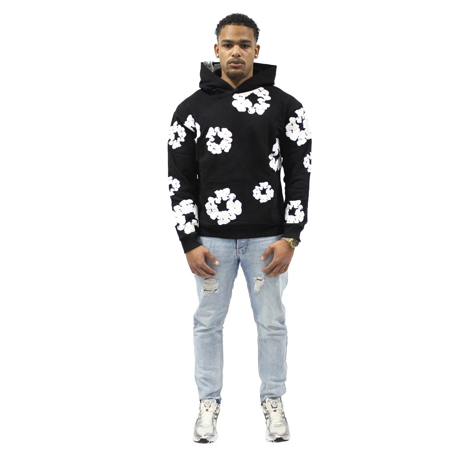 Denim Tears The Cotton Wreath Hoodie Black