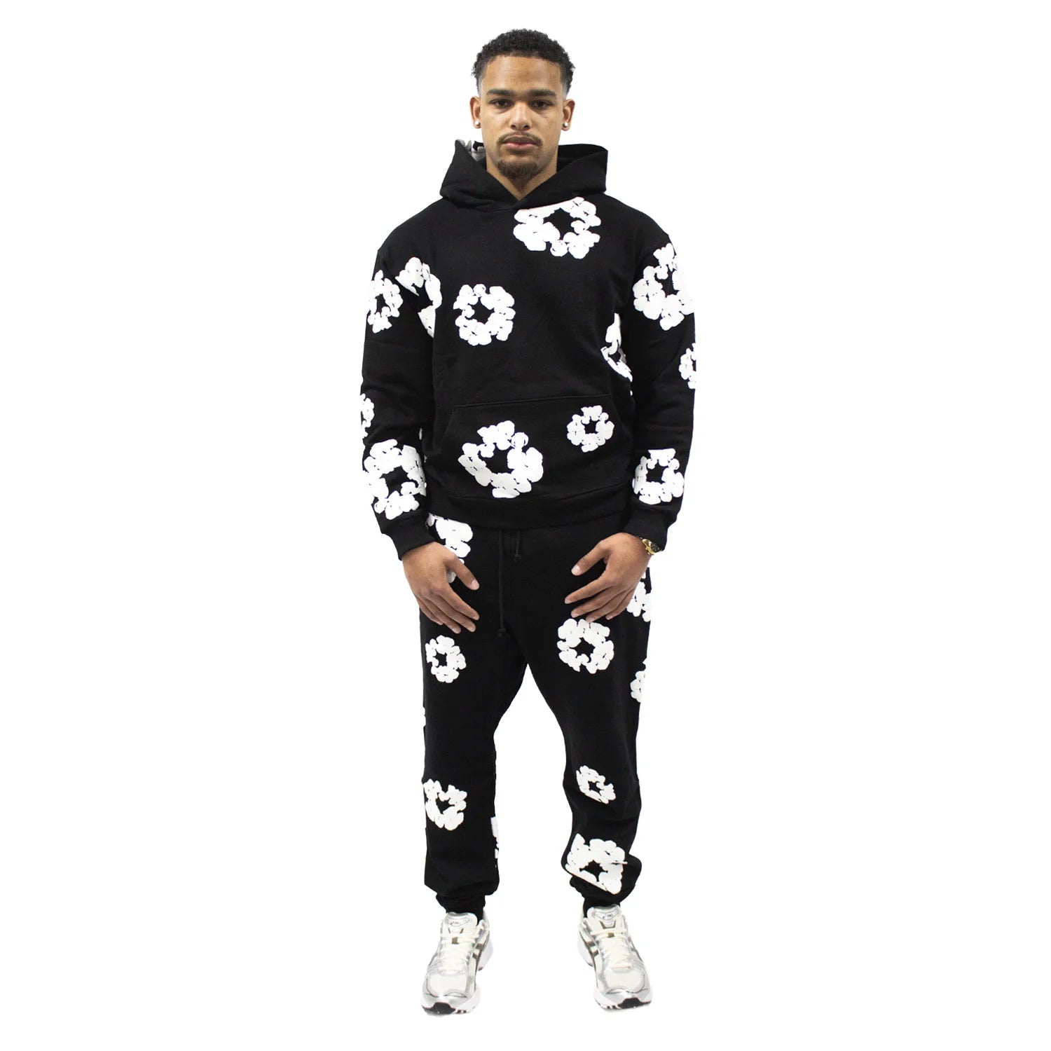 Denim Tears The Cotton Wreath Hoodie Black