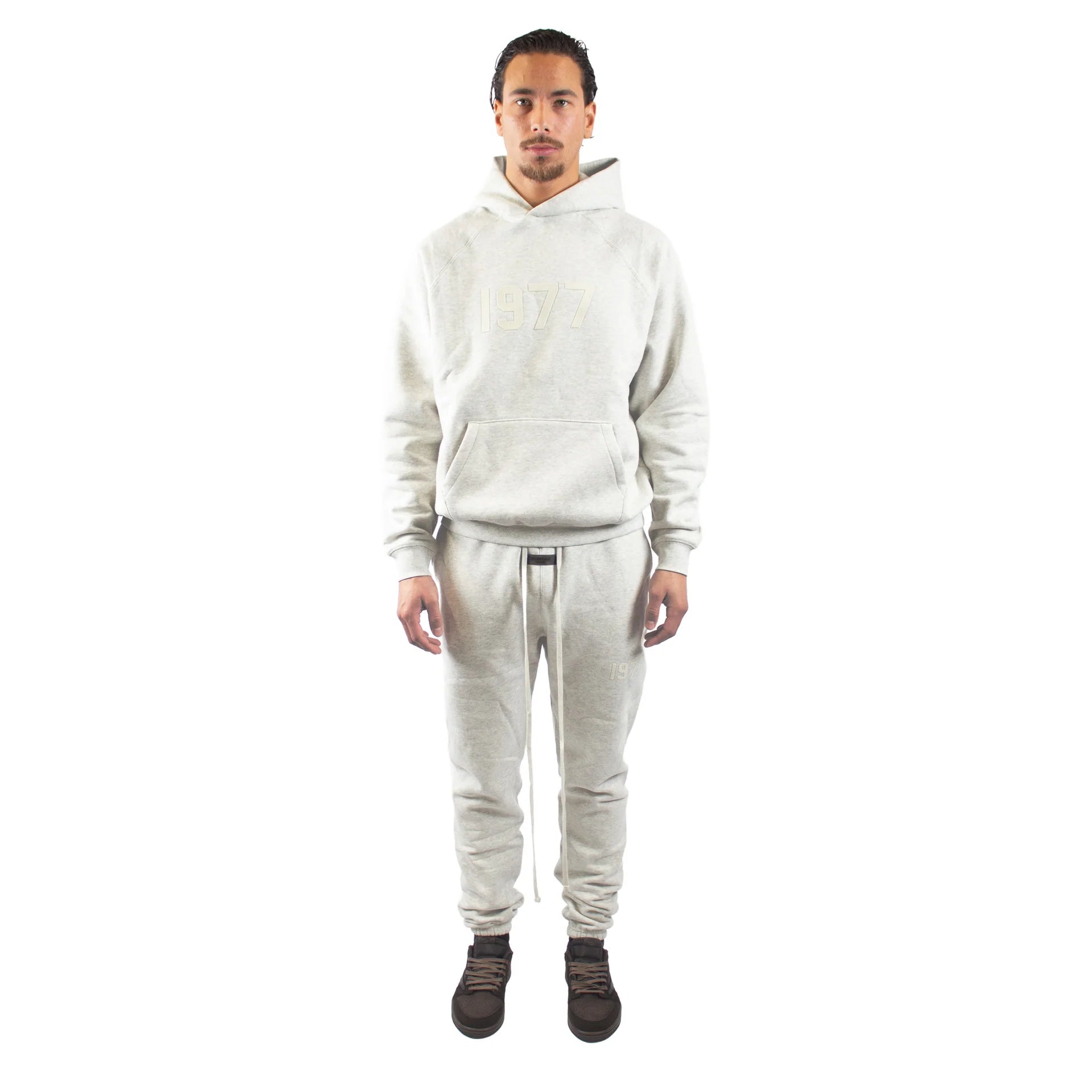 Fear of God Essentials 1977 Light Oatmeal Hoodie