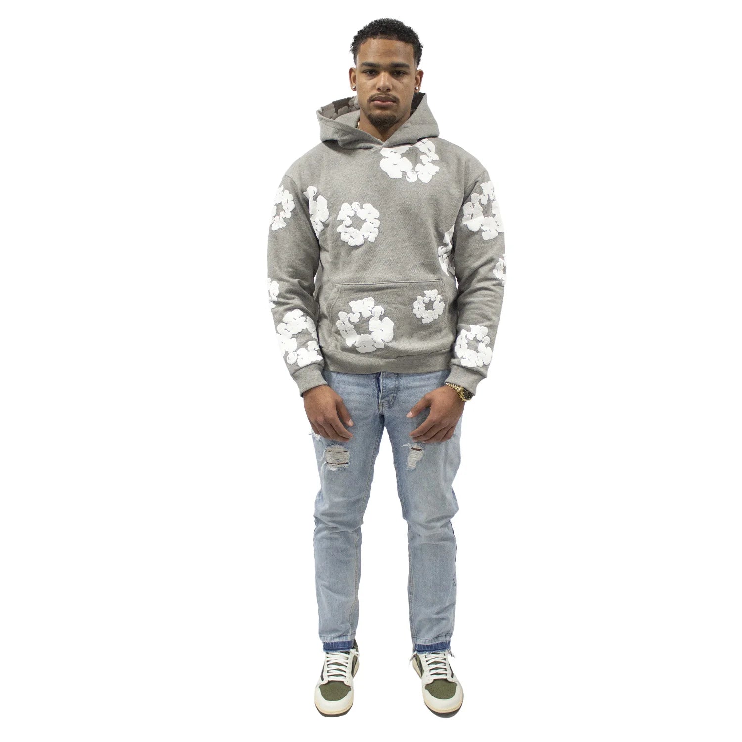 Denim Tears The Cotton Wreath Hoodie Gray