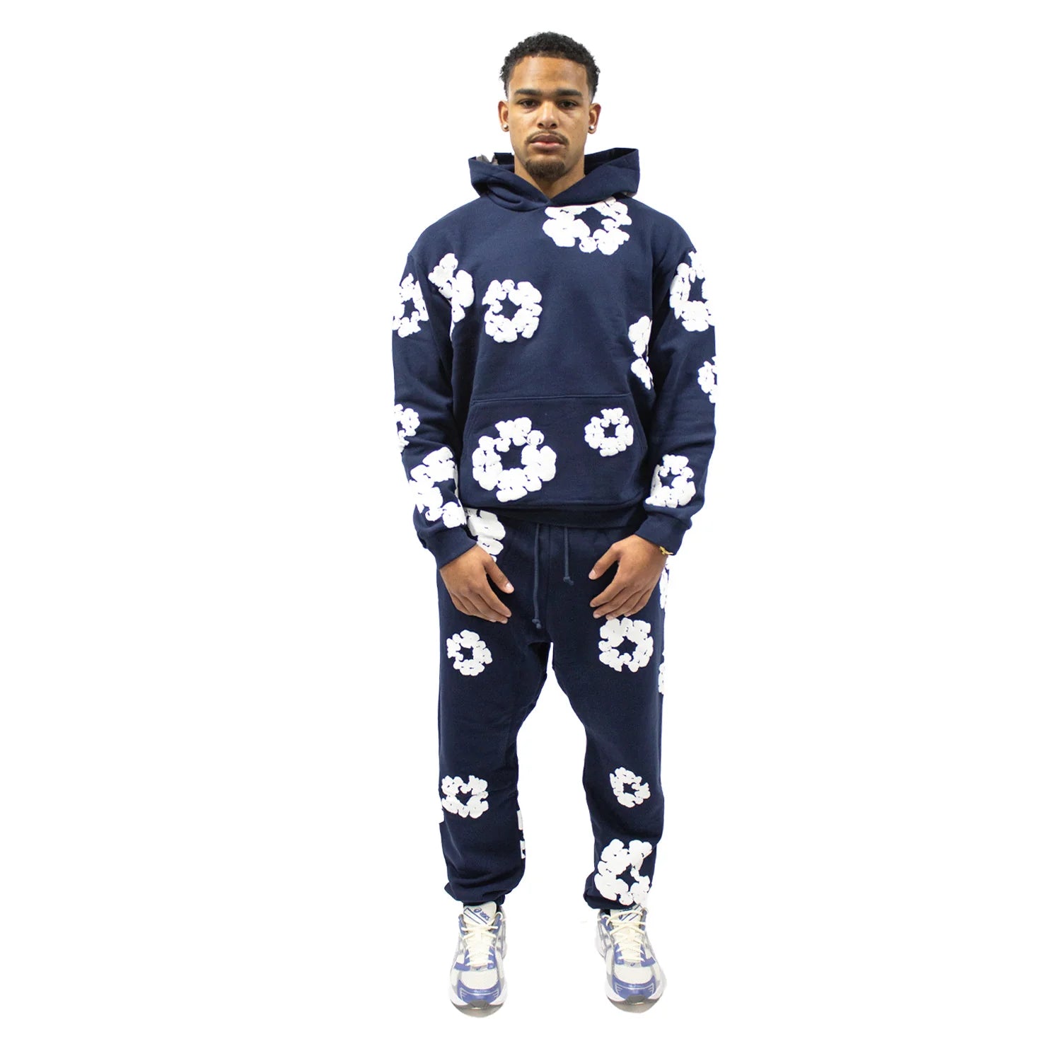 Denim Tears The Cotton Wreath Sweatpants Navy